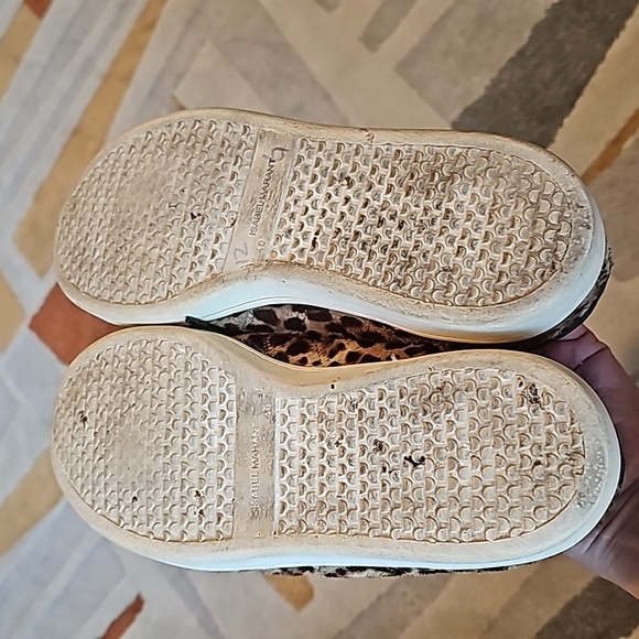 Isabel Marant Bart Calf Hair low top leopard sneakers - Picture 8 of 10